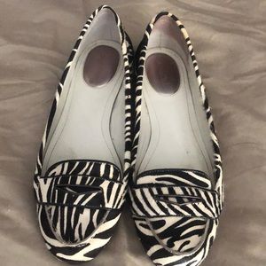 Calvin Klein Zebra “hair” penny loafer, sz 8.5